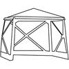 Quest Screen House 4 Pro pop up Gazebo - Grey
