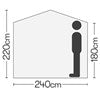 Quest Screen House 4 Pro pop up Gazebo - Grey