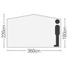 Quest Screen house 6 Pro pop up Gazebo - Grey