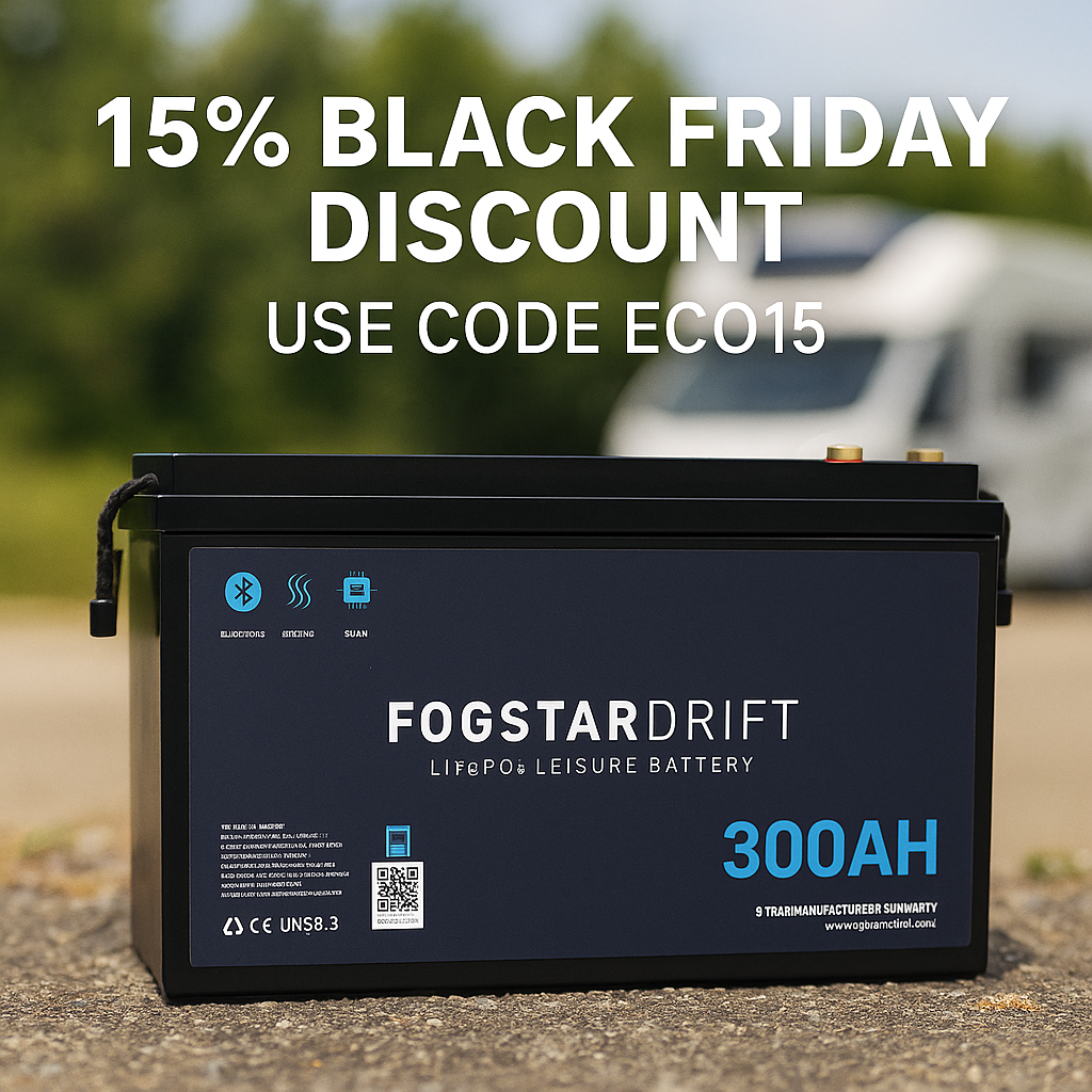 Fogstar Black Friday Discount | Save 15% on LiFePO₄ Leisure Batteries