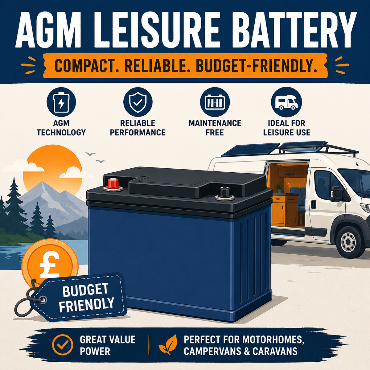 Budget AGM Leisure Batteries: Are They Worth It? Dynamp Range Explained