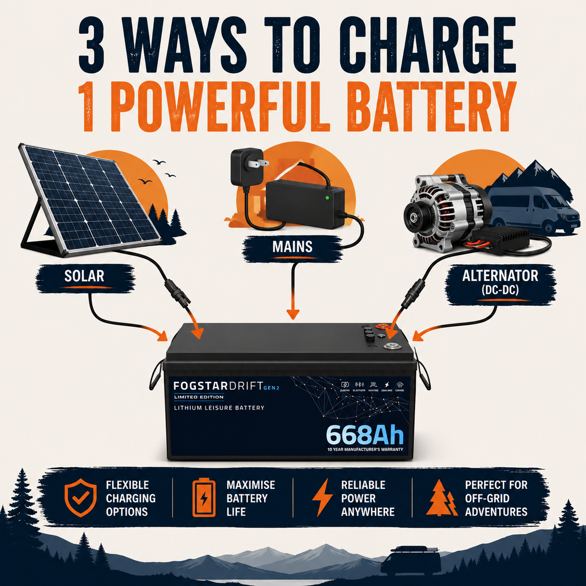 How to Charge a Fogstar Battery: Solar, Mains & DC-DC Explained