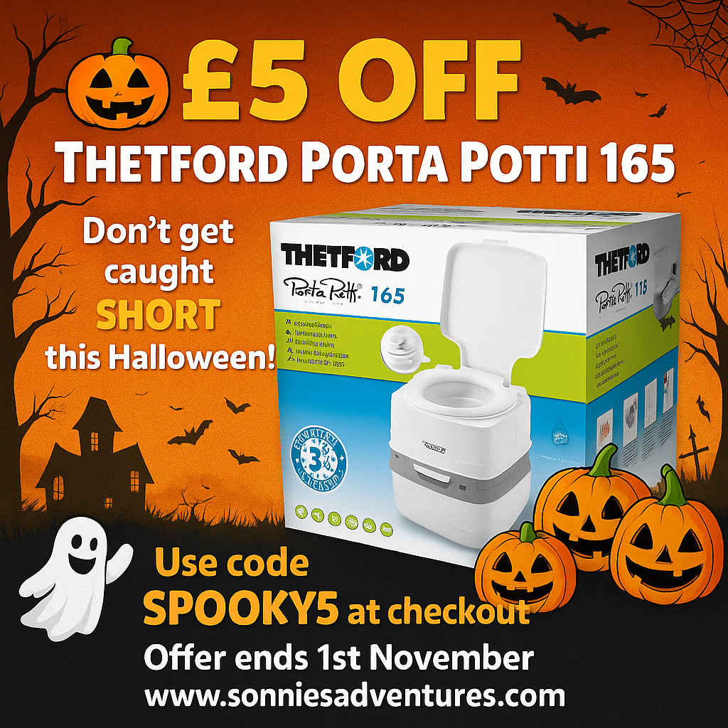 🎃 £5 Off Thetford Porta Potti 165 – Don’t Get Caught Short This Halloween!