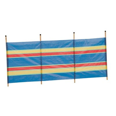 4 Pole Multicoloured Polythene Windbreak