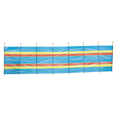 8 Pole Multicoloured Polythene Windbreak