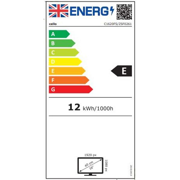 Television/DVD LED Cello 16" HD Ready